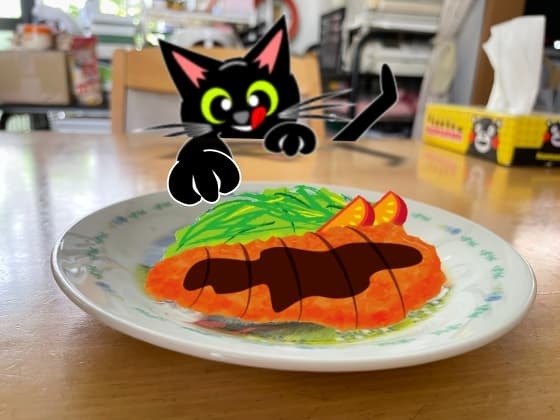 とんかつラスカルのお皿の上.jpg